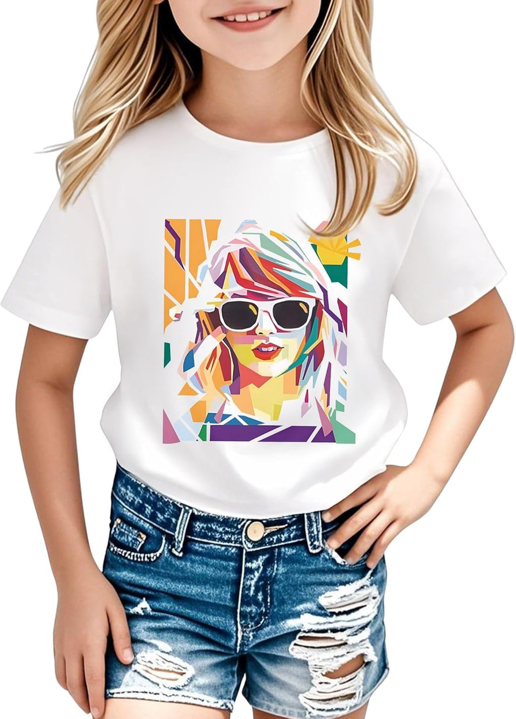 Girls Country Music T-Shirt - Kids Singer Top Letter Graphic Tee Birthday Shirts Gifts Fan Song Tour Concert Outfit