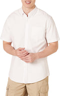 Men's Short-Sleeve Oxford Shirt with Pocket