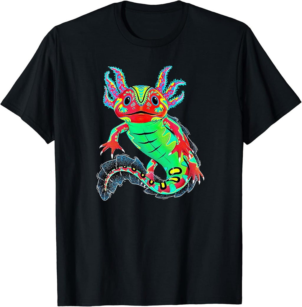 Pop Art Axolotl Mexican Fish Amphibian Axolotls Lover Gifts T-Shirt