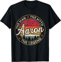 Aaron First Name Personalized Vintage Retro Tee