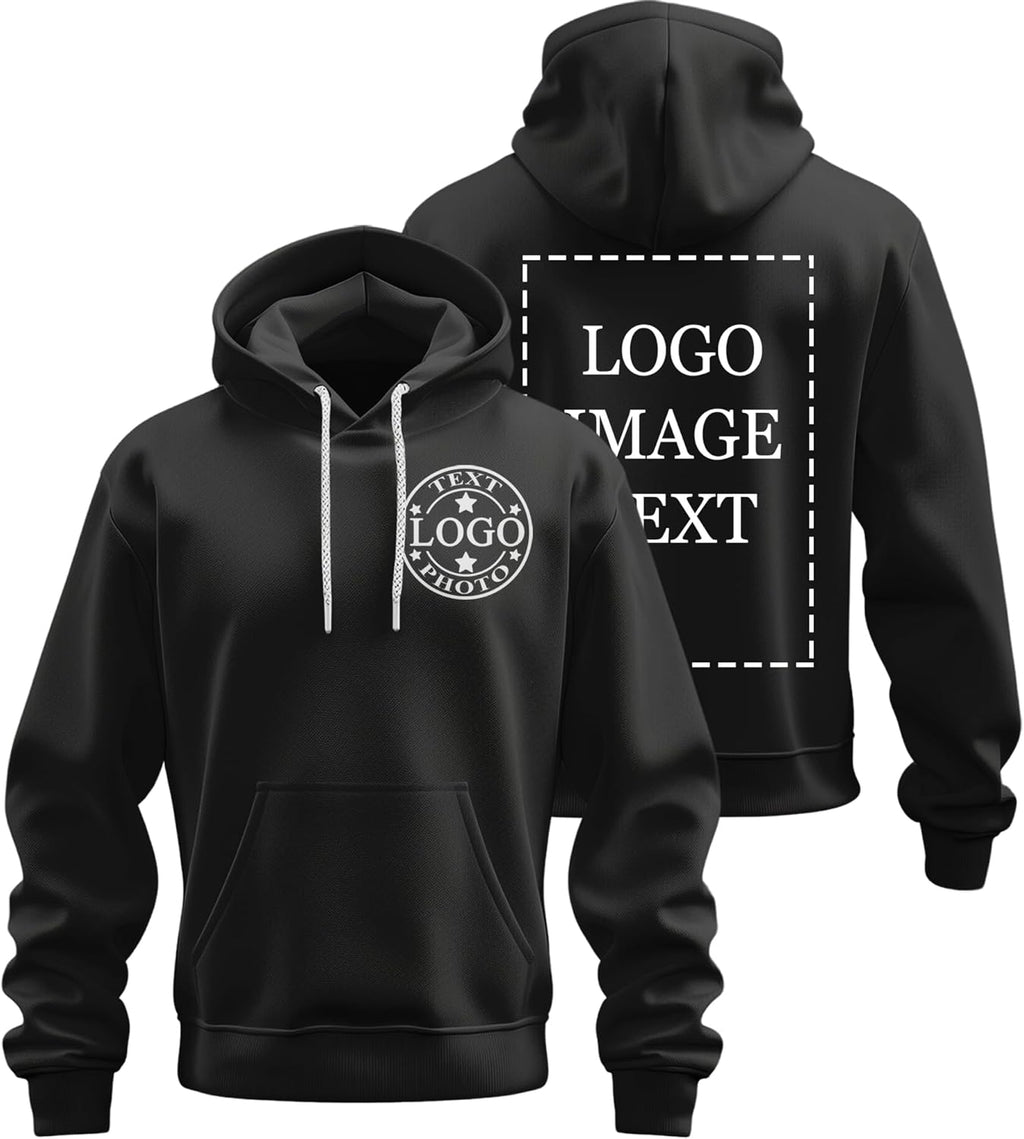 Custom Hoodies for Men Women,Customized Hoodie Personalized Sweatshirts Unisex With Logo Text Photo Gifts