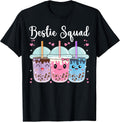 Bestie Squad Bubble Tea Cute Kawaii Friends Lovers BFF Girls T-Shirt
