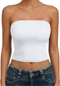 Womens Tube Tops Strapless Crop Tops Basic Backless Sleeveless Going Out 2026 Spring Outfits Summer Clothes