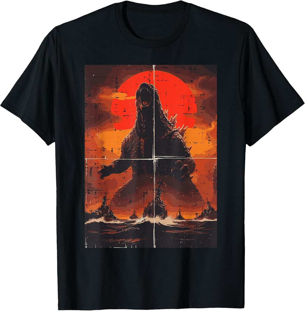 Japanese Monster War Ships Kaiju Anime Men Boys Kids Women T-Shirt