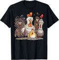 Chicken Art Crazy Chicken Gifts for Men Women Kid Boy Family T-Shirt