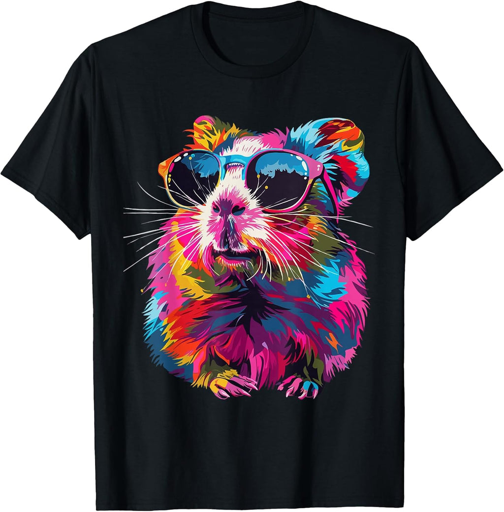 Guinea Pig Lovers Design Pop Art Funny Guinea Pig T-Shirt
