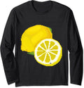 Pixel Art - Lemon Long Sleeve T-Shirt