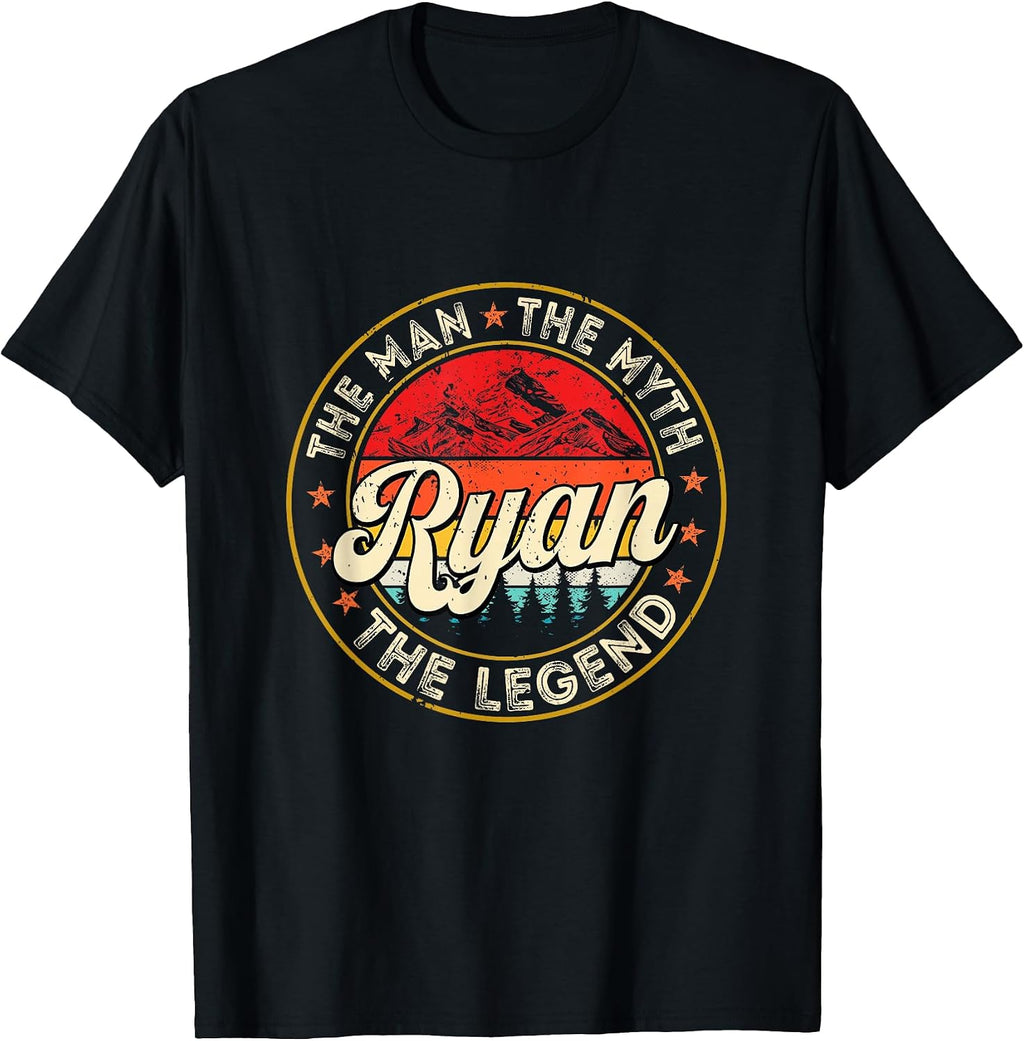 First Name Personalized Ryan Retro 70s 80s
