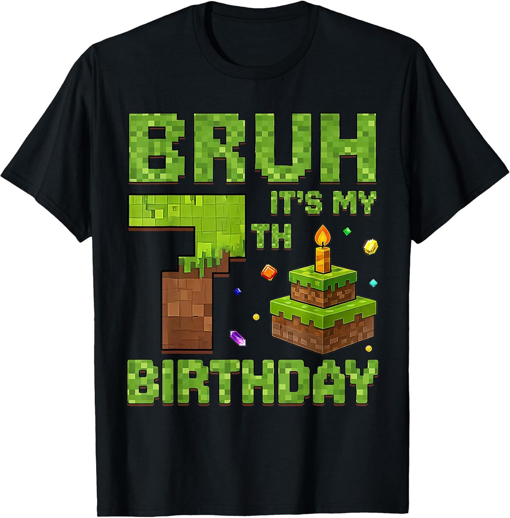Funny Birthday Boy Bruh It's My 7th Birthday