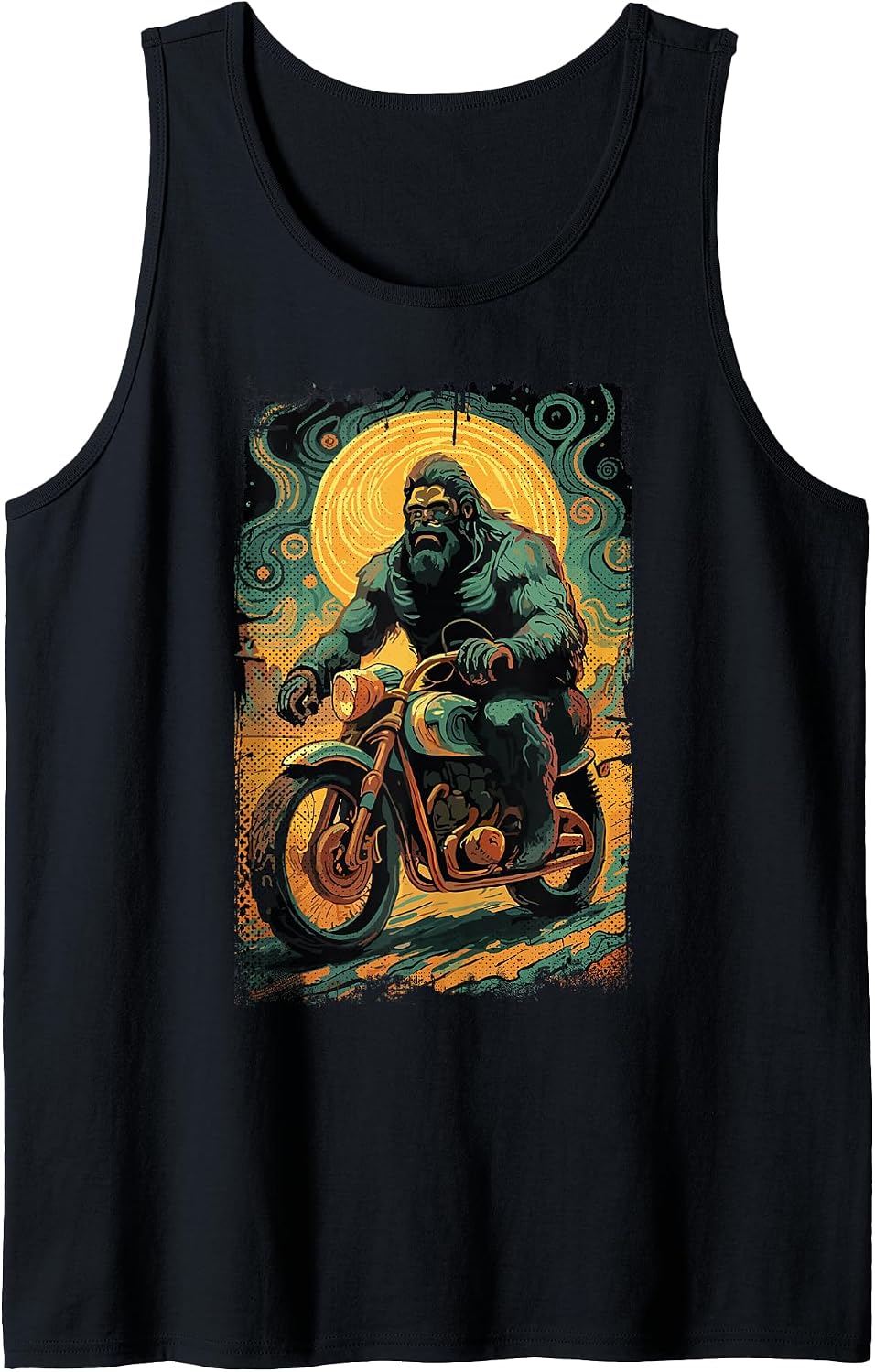 Funny Motorbike Sasquatch Gifts For Biker
