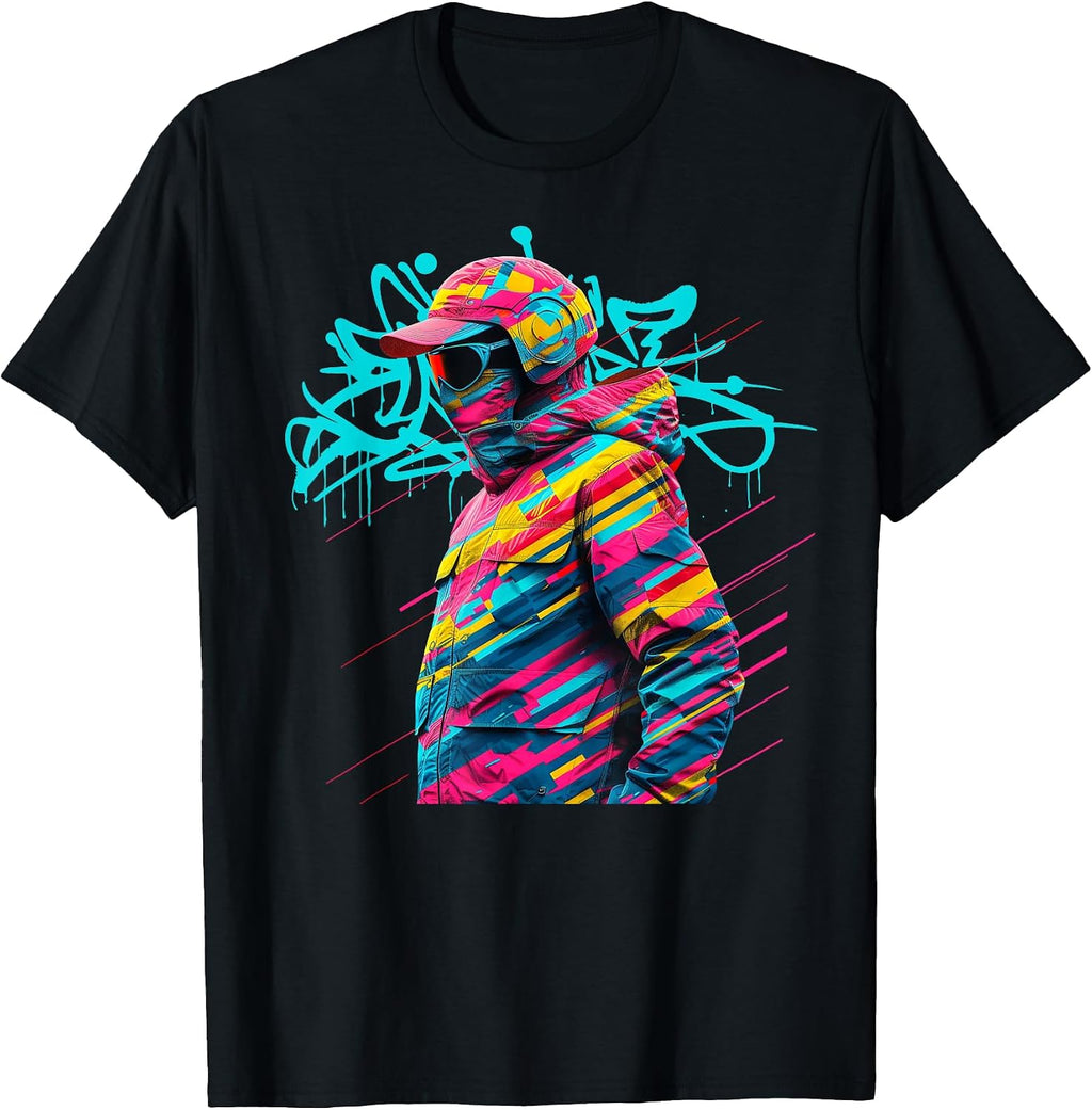 Modern Art Street Style Apparel Hip-hop Music Tees