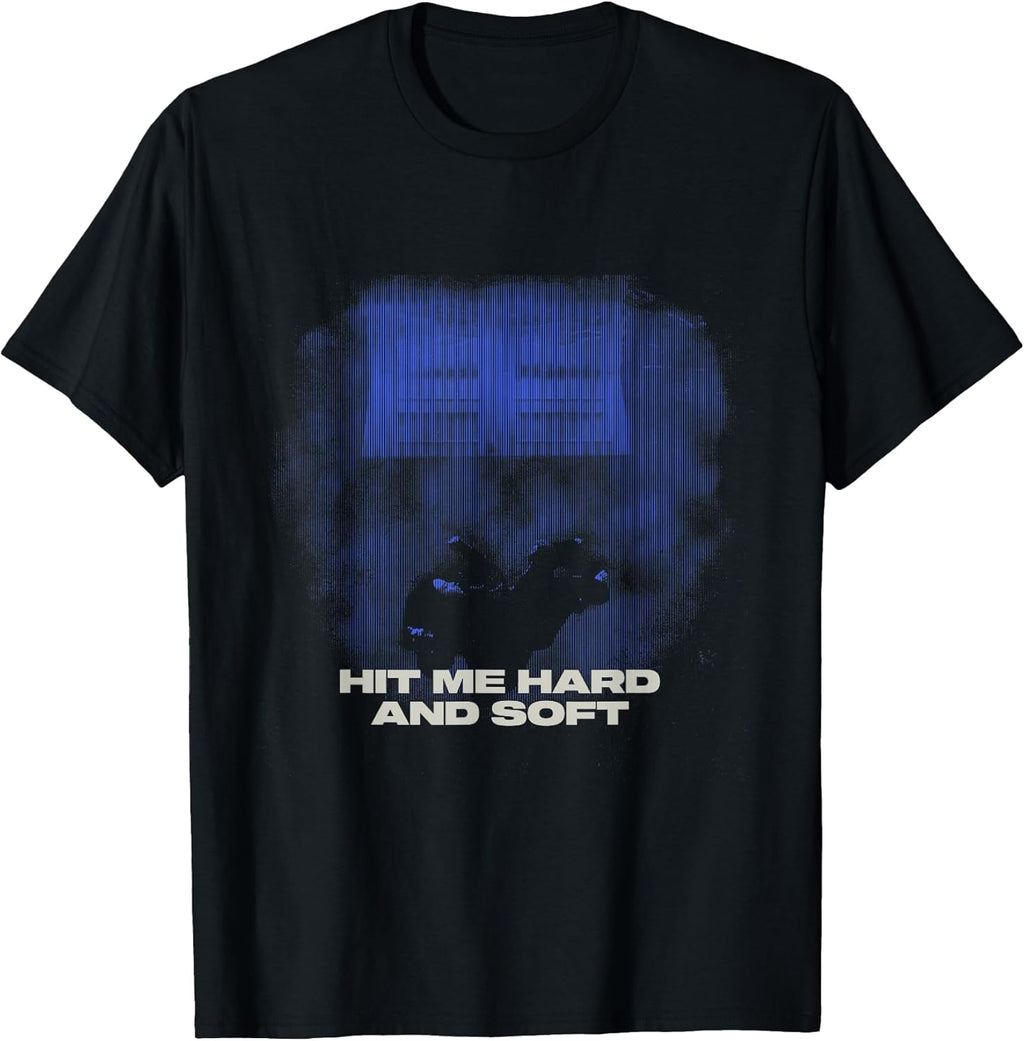 Official Billie Eilish HIT ME Hard and Soft Blue Photo T-Shirt