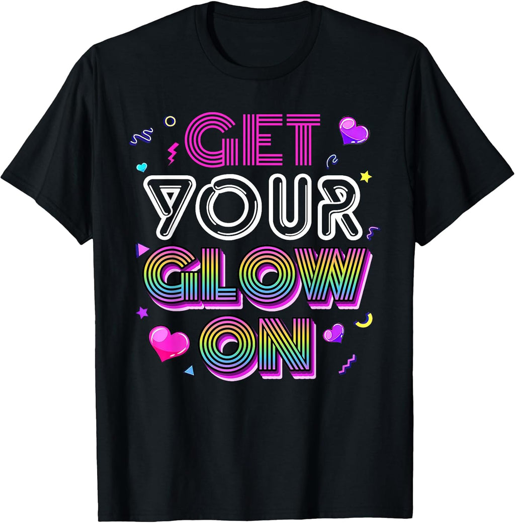 Get Your On Party 80s Group Colorful Glowing