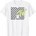 Music Television Checkerboard Logo Fill T-Shirt Small