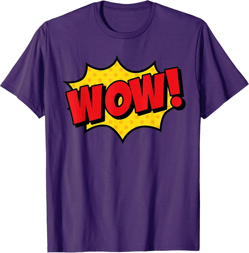 WOW! Comic Book Cartoon Speech Bubble Funny Pop Art T-Shirt