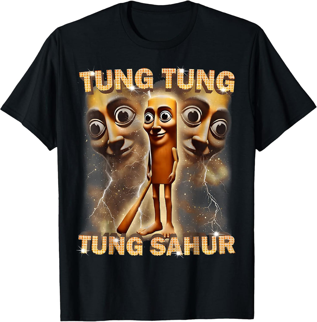 Tung Tung Tung Sahur is Calling Funny Italian Brainrot T-Shirt