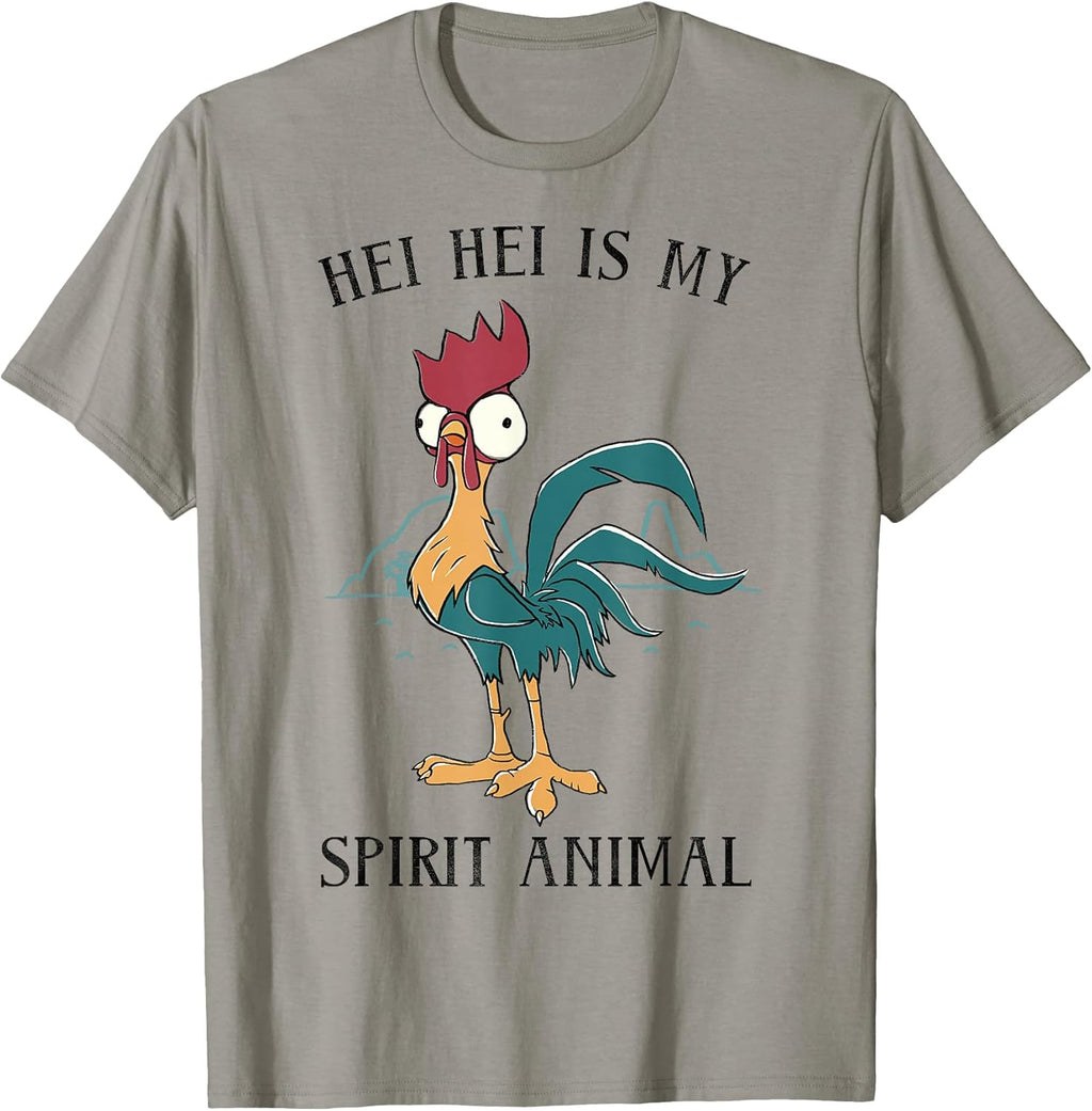 Moana HEI HEI is My Spirit Animal Portrait T-Shirt
