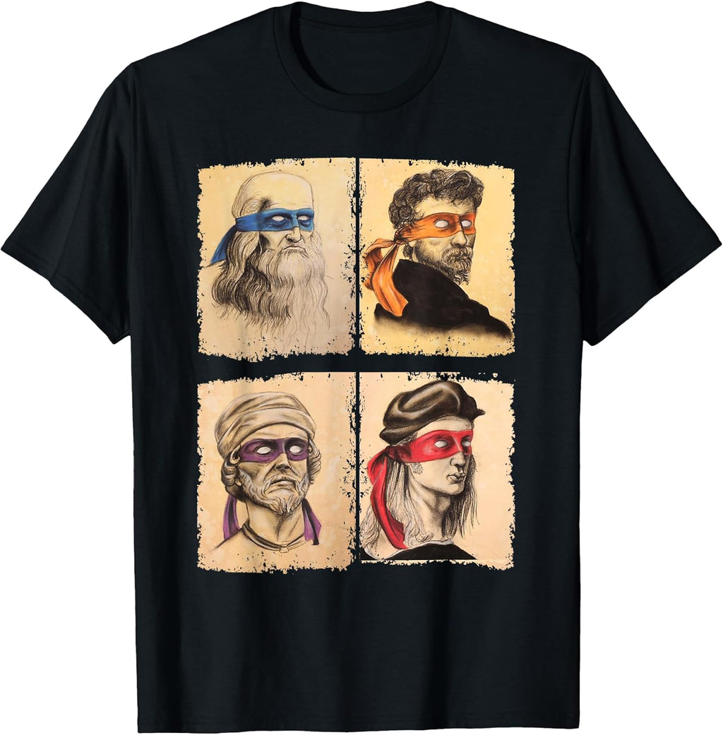 Humor Italian Artists T Shirt for Turtles Art Lovers T-Shirt