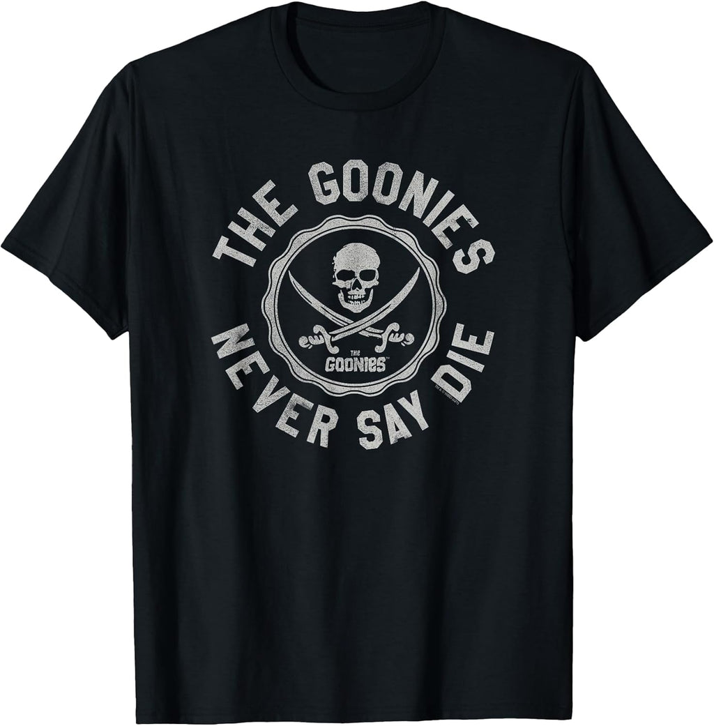 Never Say Die Varsity Seal Retro Movie T-Shirt