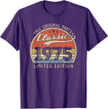 Classic 1975 Retro Bday Ideas Men Womens Him Her