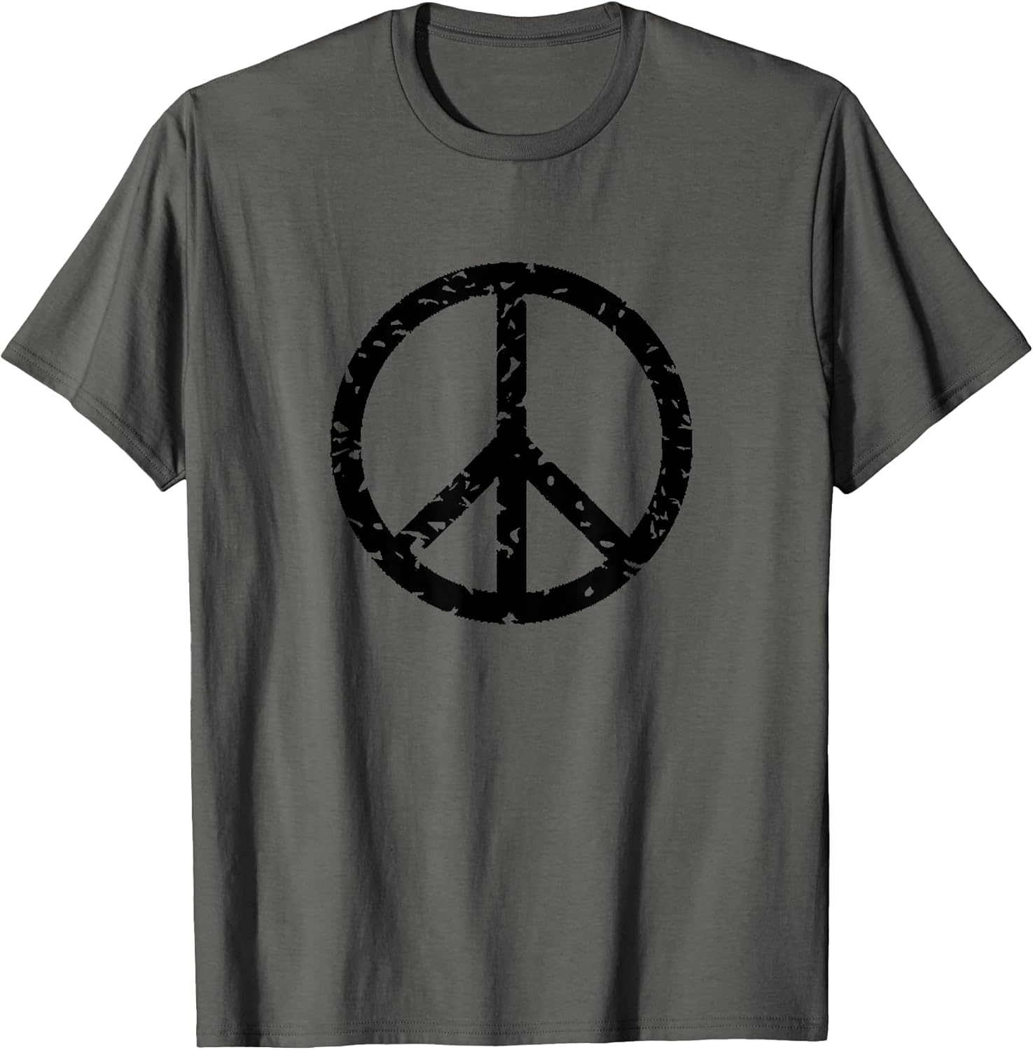 Distressed Vintage Peace Sign Tee Shirt Trendy Hippy T-Shirt T-Shirt