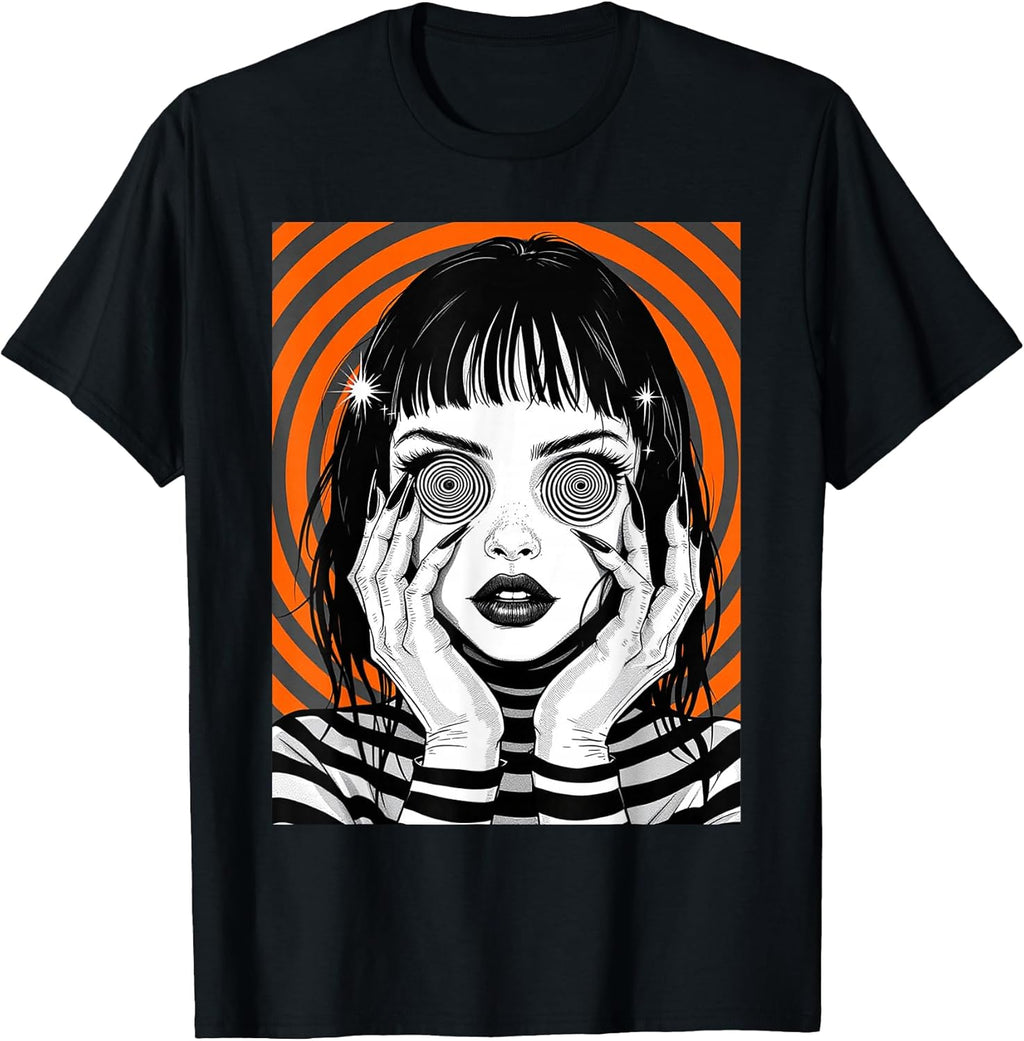 Horror Anime Manga, Aesthetic Japanese Creepy Kawaii Goth T-Shirt