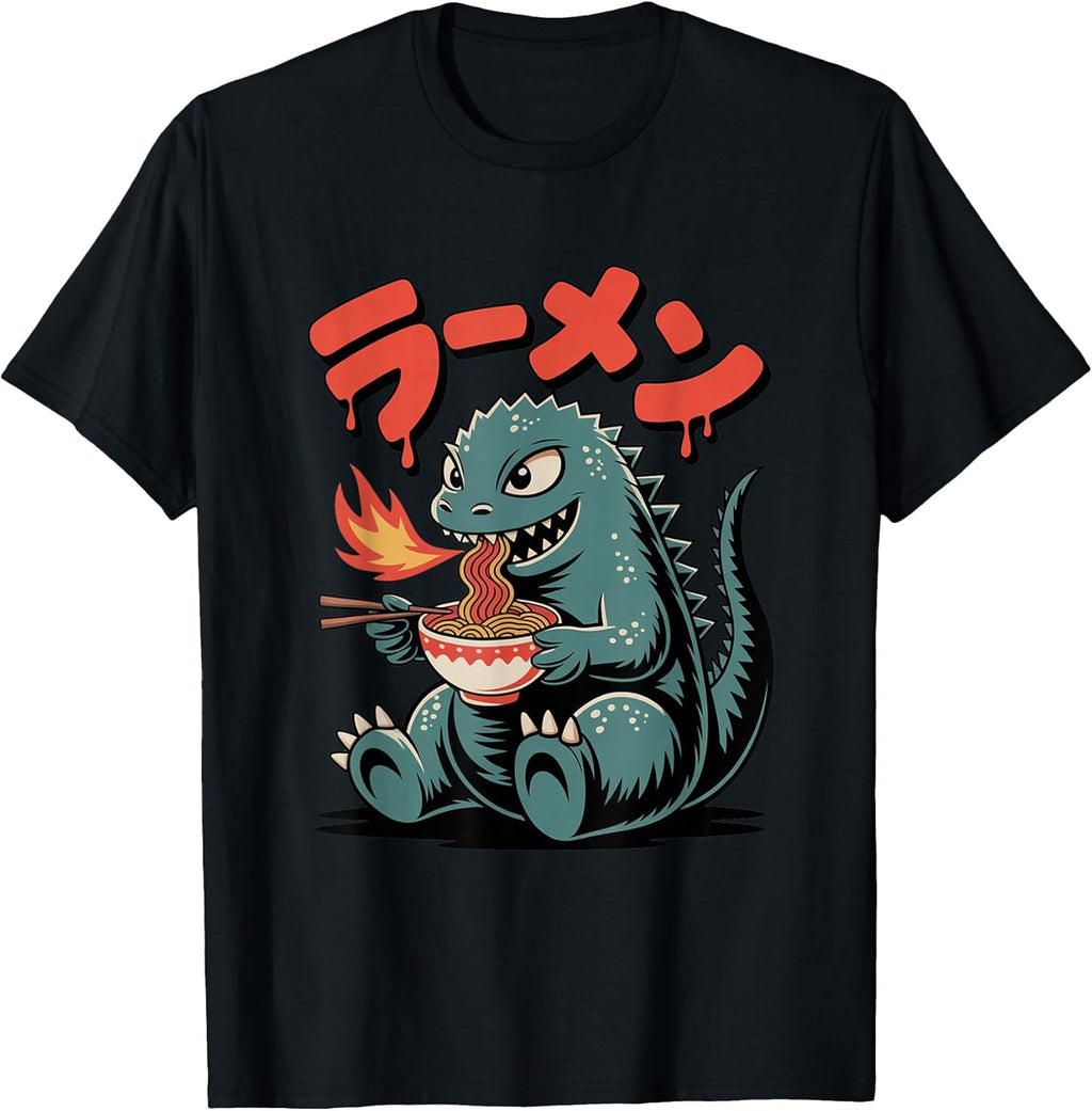 Cute Kaiju Ramen Kawaii Fun Japanese Noodle Food Lover Gifts T-Shirt