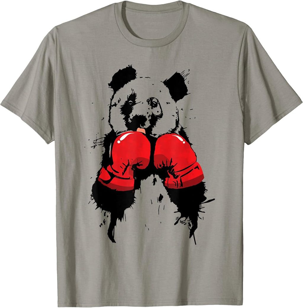Pop Art Boxing Panda Bear Boxer T-Shirt
