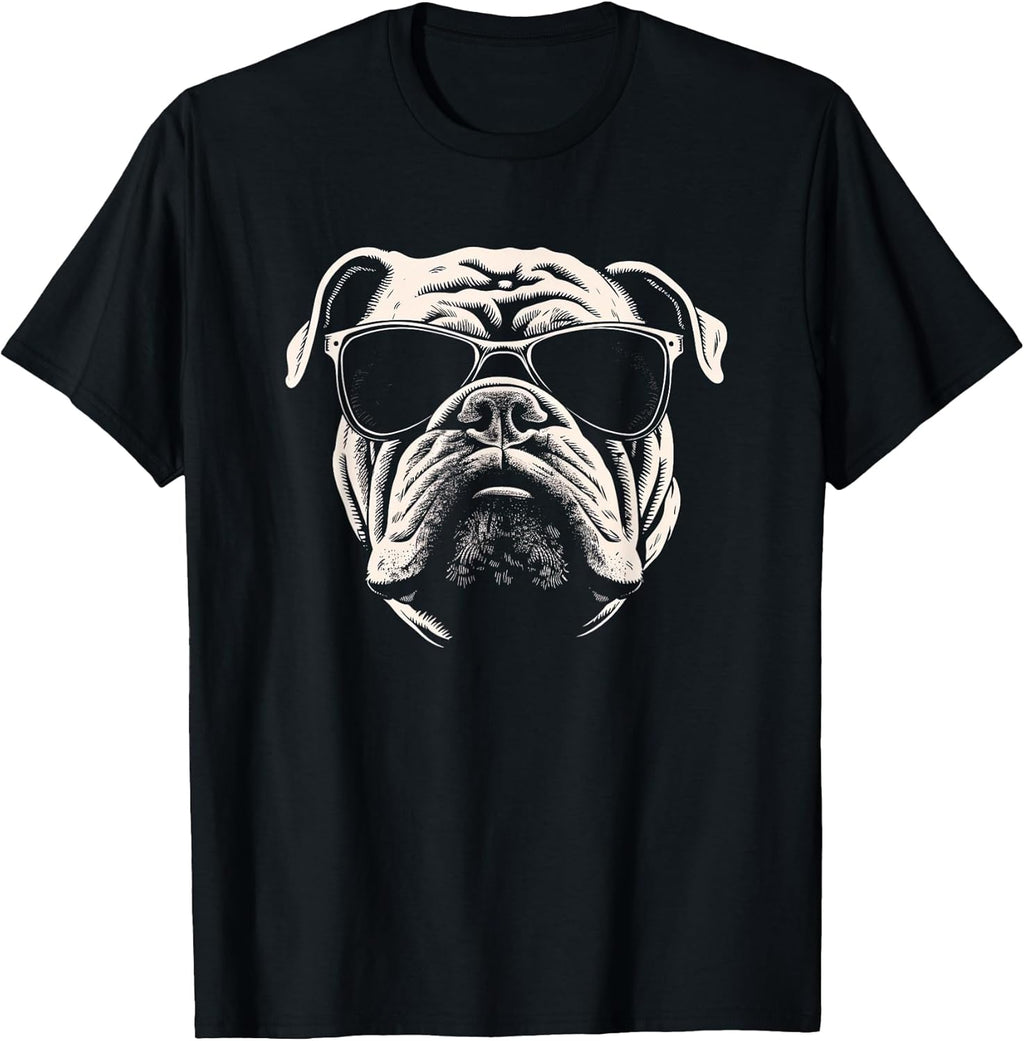 Funny Bulldog cool Graffiti Urban art street Men Women Girls Kids T-Shirt
