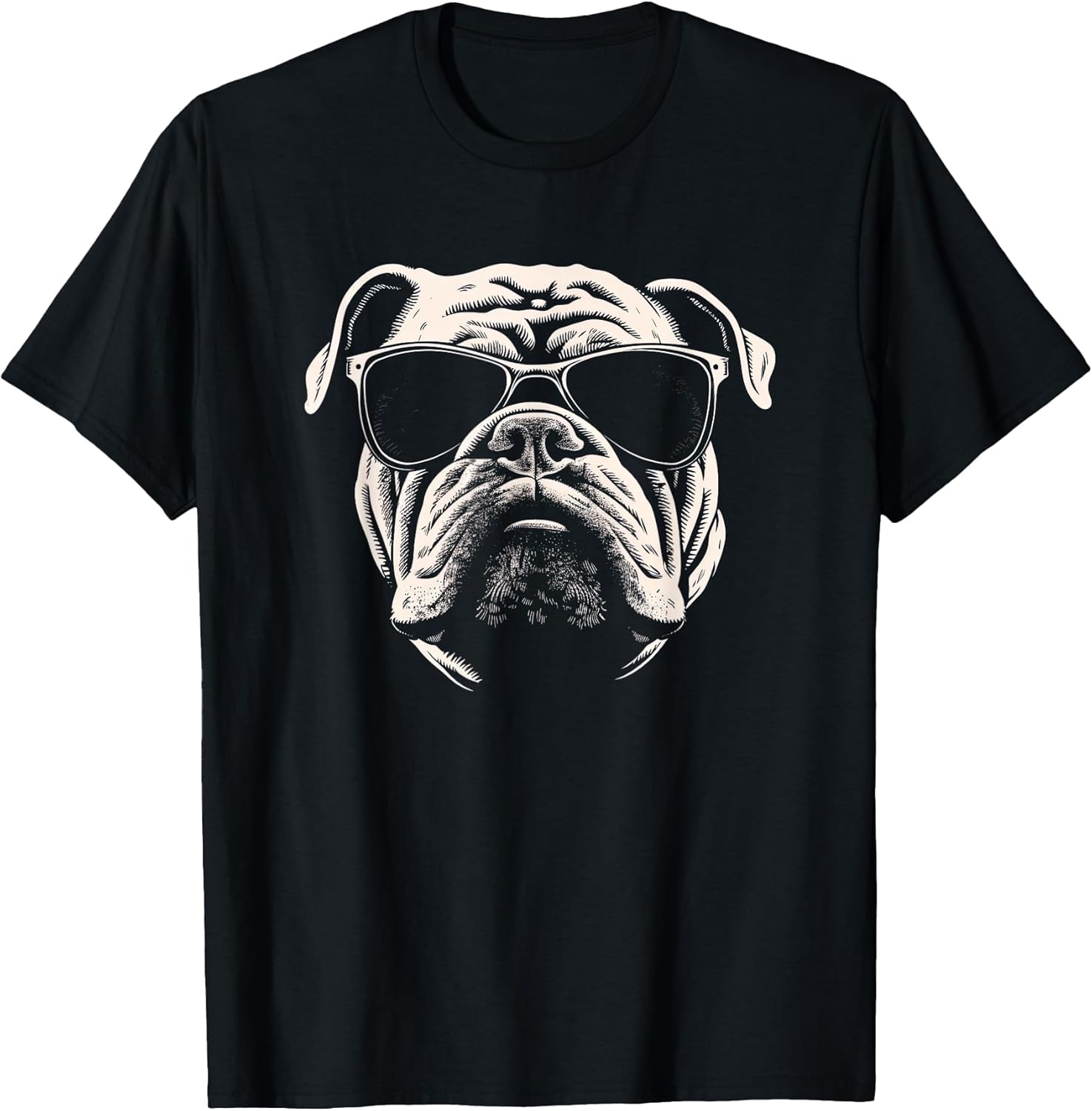 Funny Bulldog cool Graffiti Urban art street Men Women Girls Kids T-Shirt