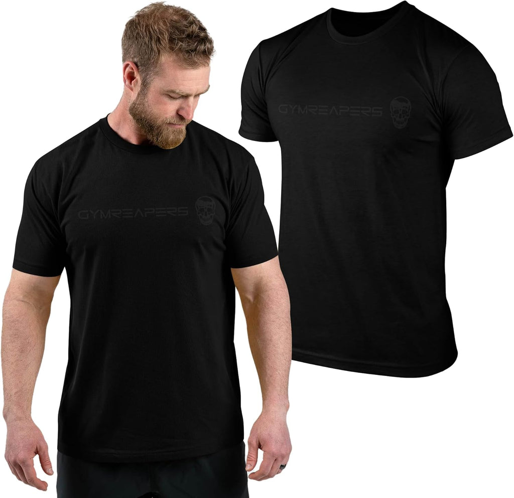 Moisture Wicking Short Sleeve T-Shirt for Men - Crew Neck Workout Shirts - Casual Gym Cotton Everyday Tee