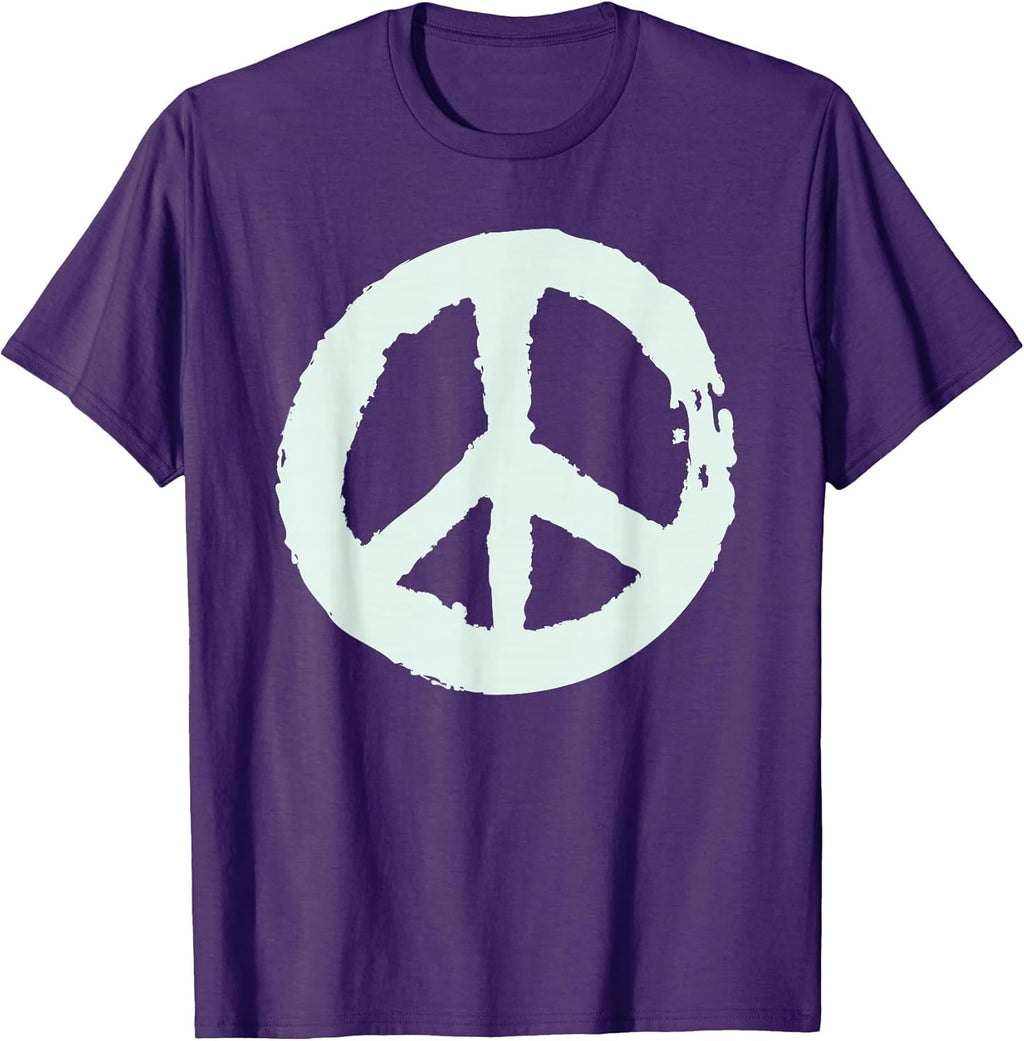 Vintage Peace Sign Love 60s 70s Retro Trippy Hippie Costume T-Shirt