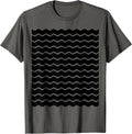 Minimalist Black and White Wavy Lines Pattern