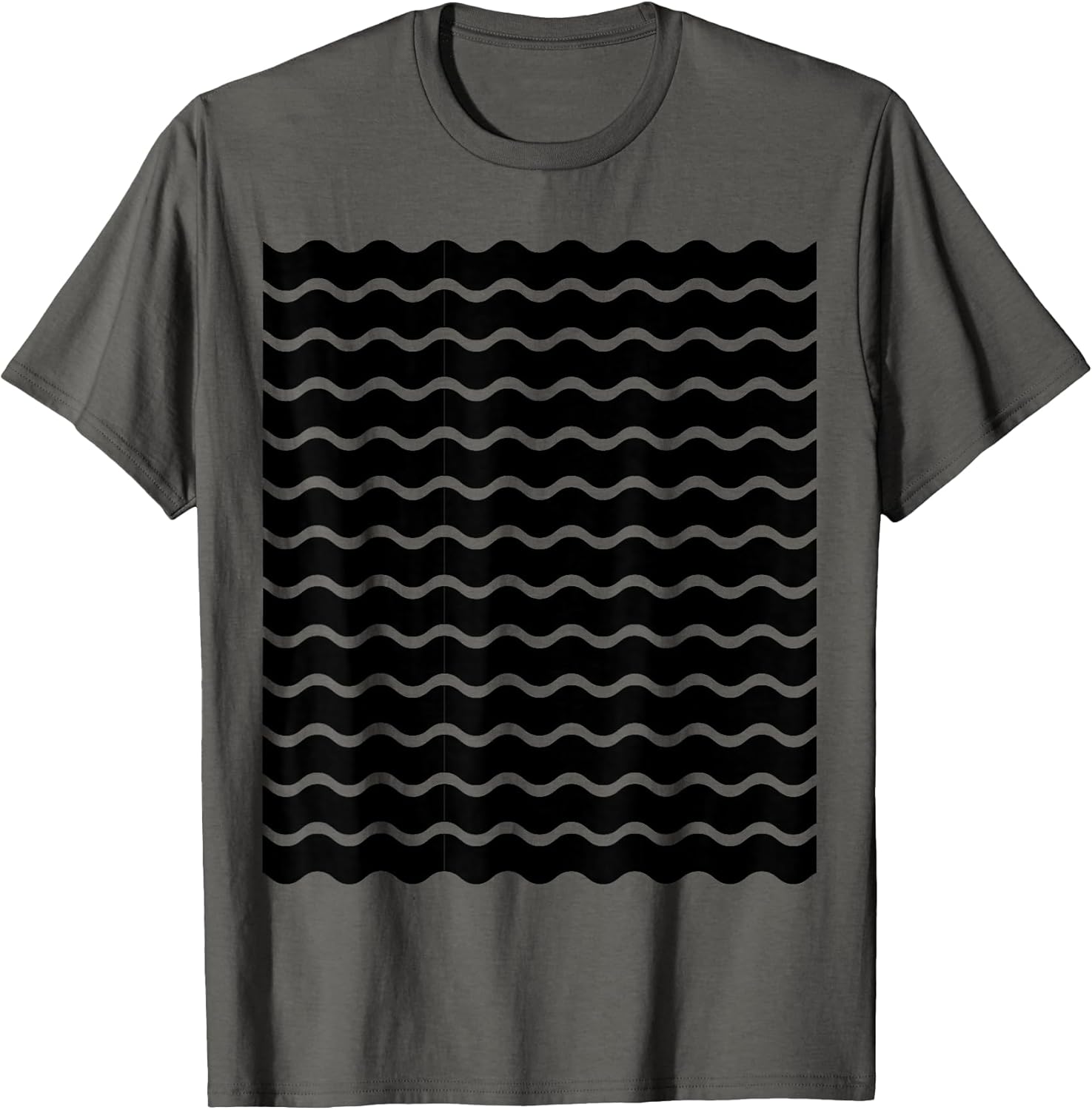 Minimalist Black and White Wavy Lines Pattern
