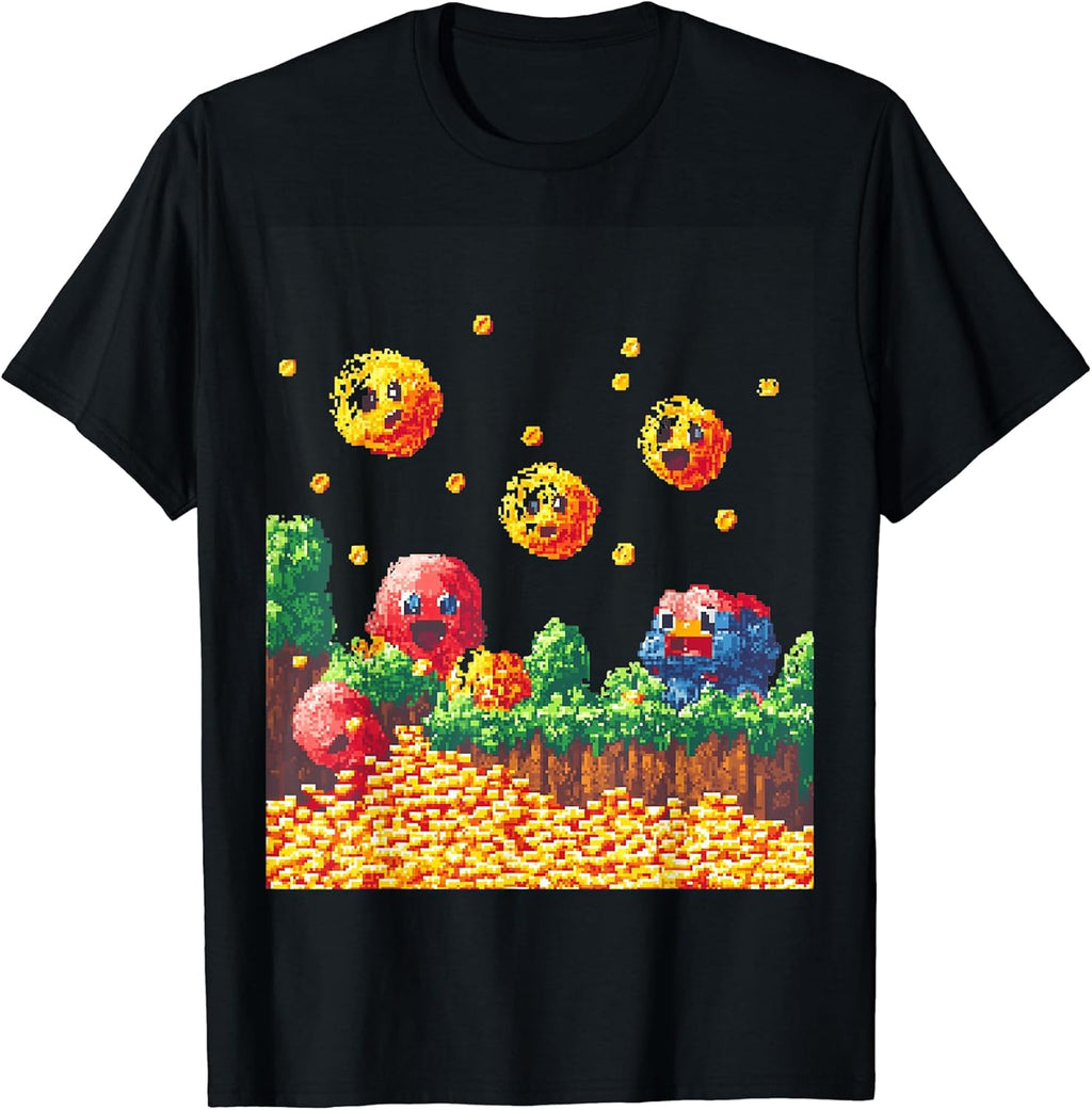 Retro Pixel Art Nostalgic Gaming Shirt T-Shirt