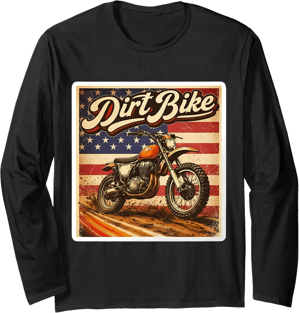 Vintage American Dirt Bike Poster Retro Merch