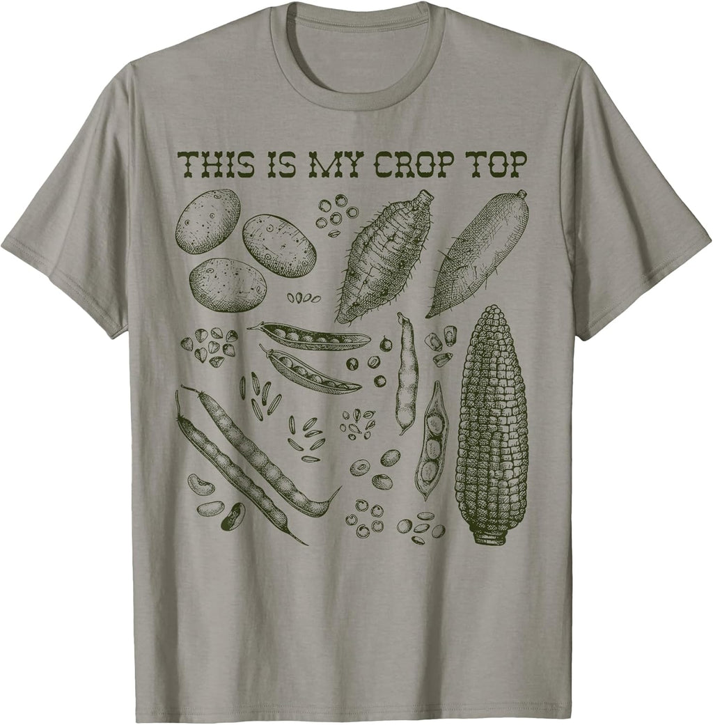 Funny Gardening Pun Vegetable Art T-Shirt