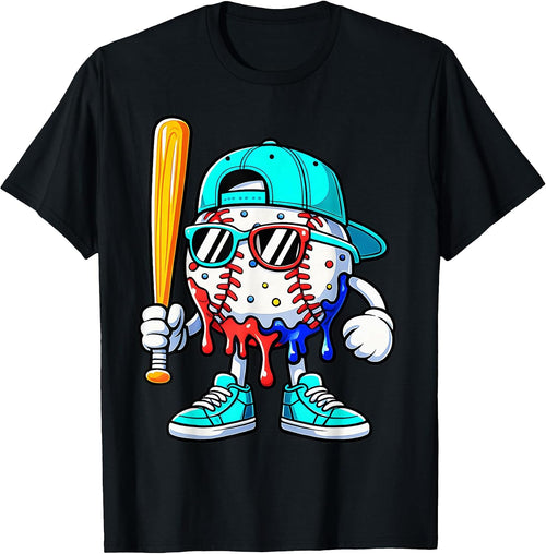 Baseball Drip Lifestyle Ice Cream Tee