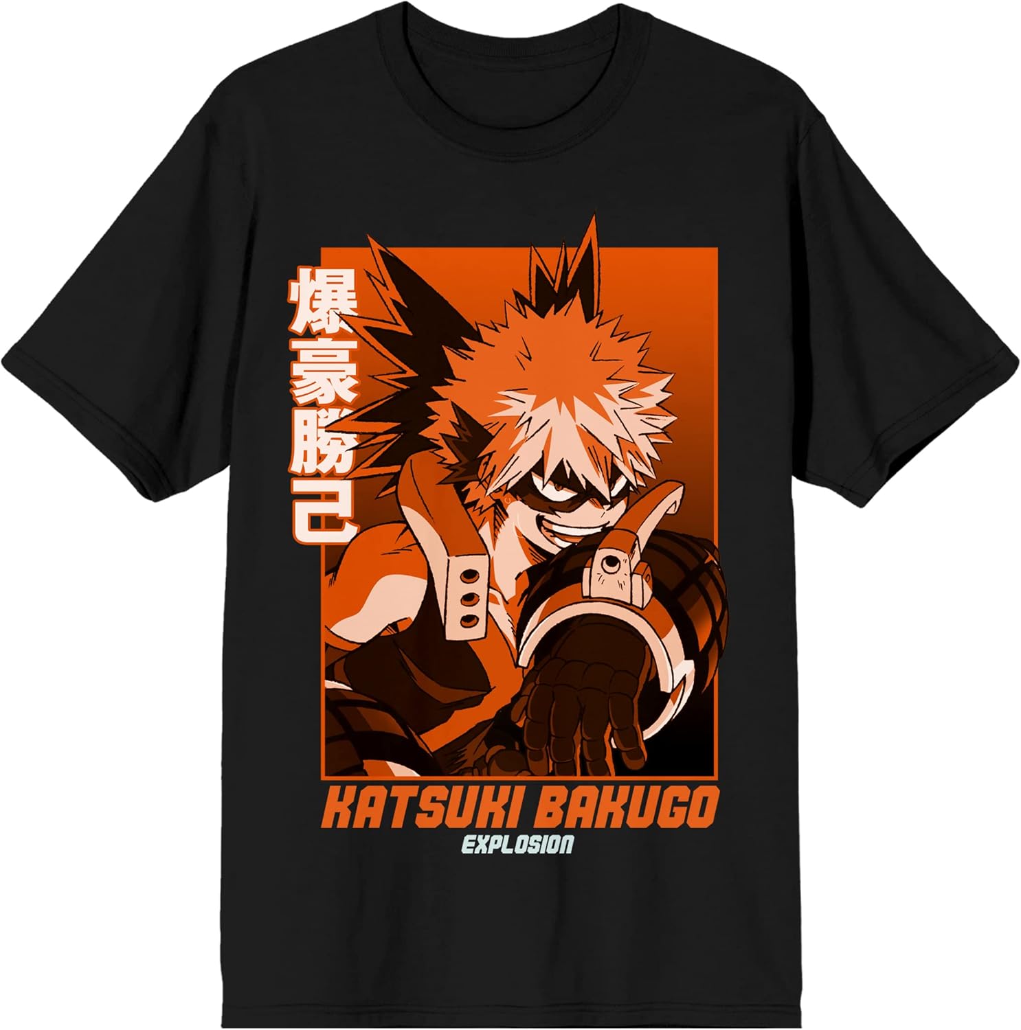 My Hero Academia Katsuki Bakugo Explosion Men's Black T-Shirt