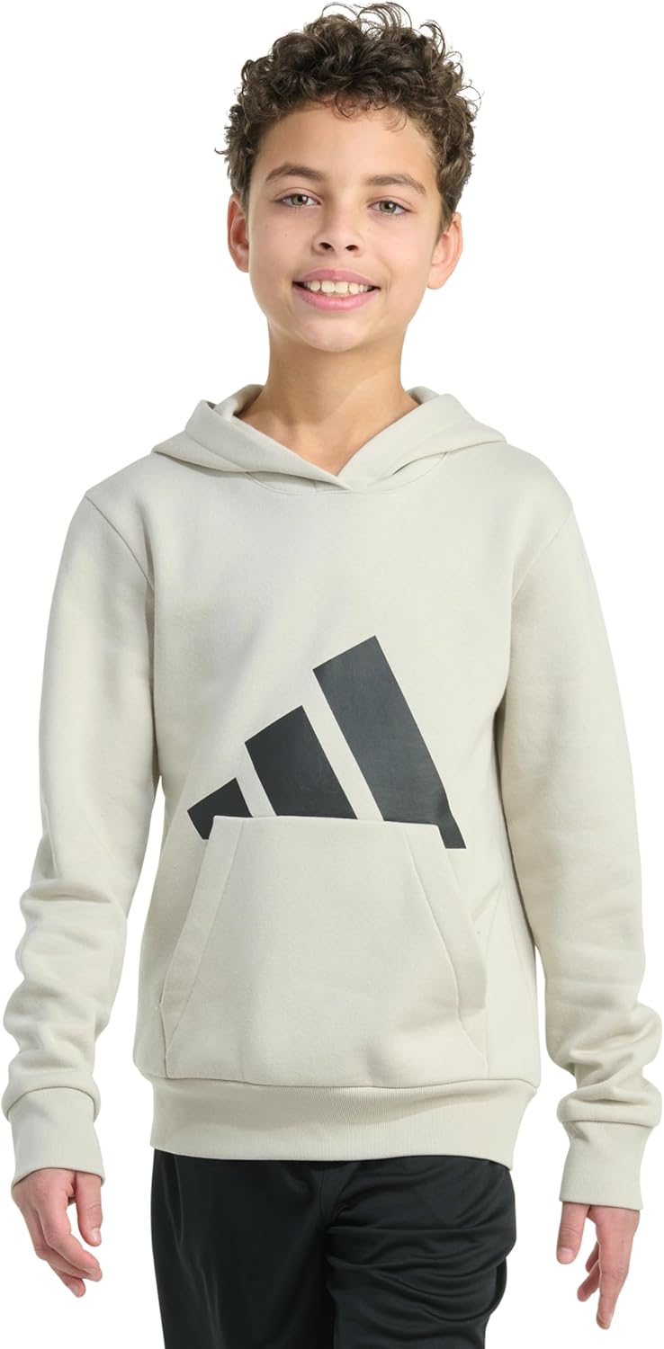 Boys Long Sleeve Essential Big Logo Fleece Pullover Hoodie