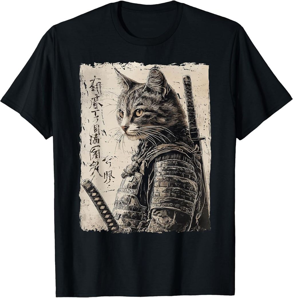 Japanese Ukiyo-e Samurai Cat Warriors