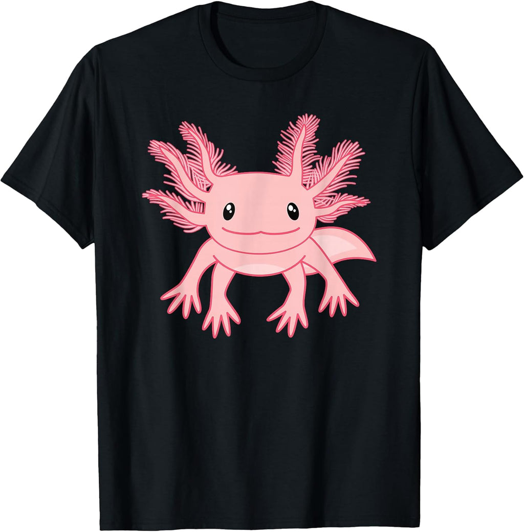 Cute Pink Axolotl Kawaii Axolotl Lover Women Girls T-Shirt