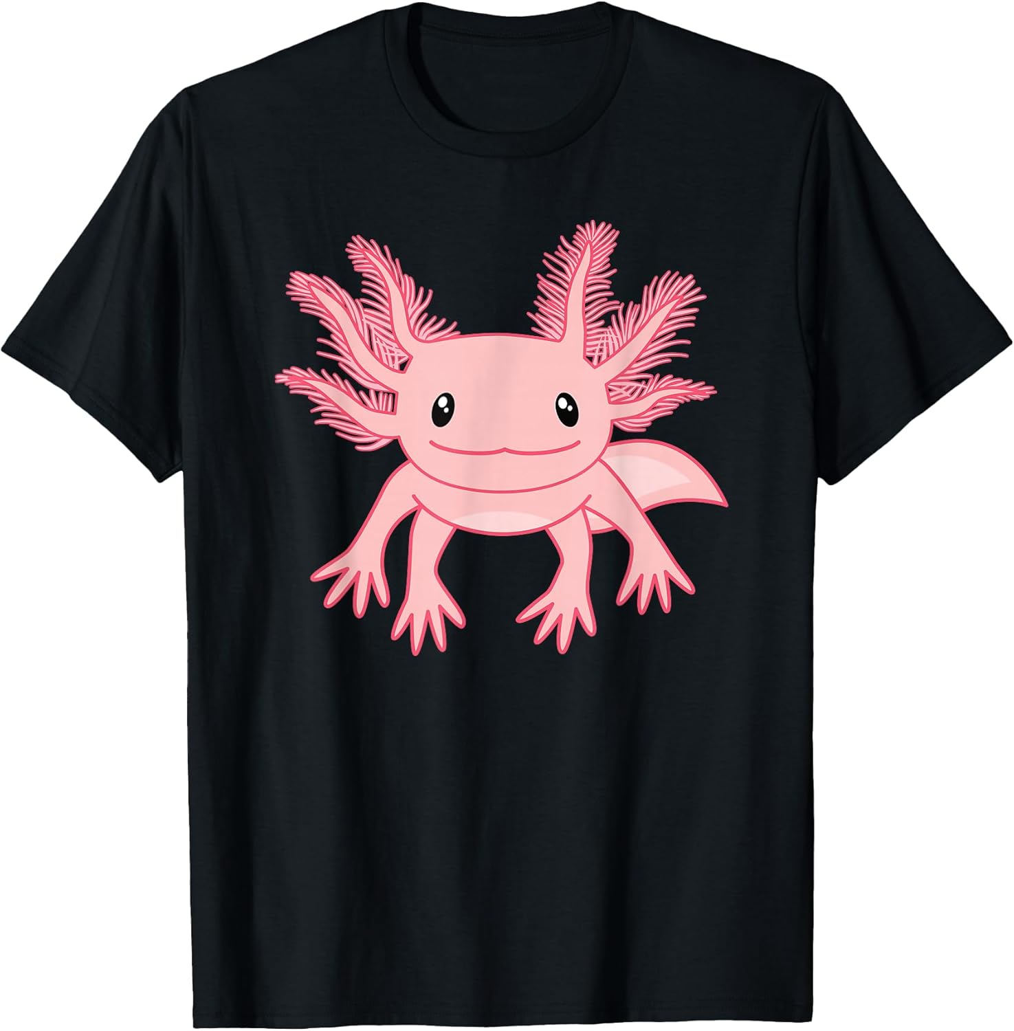 Cute Pink Axolotl Kawaii Axolotl Lover Women Girls T-Shirt