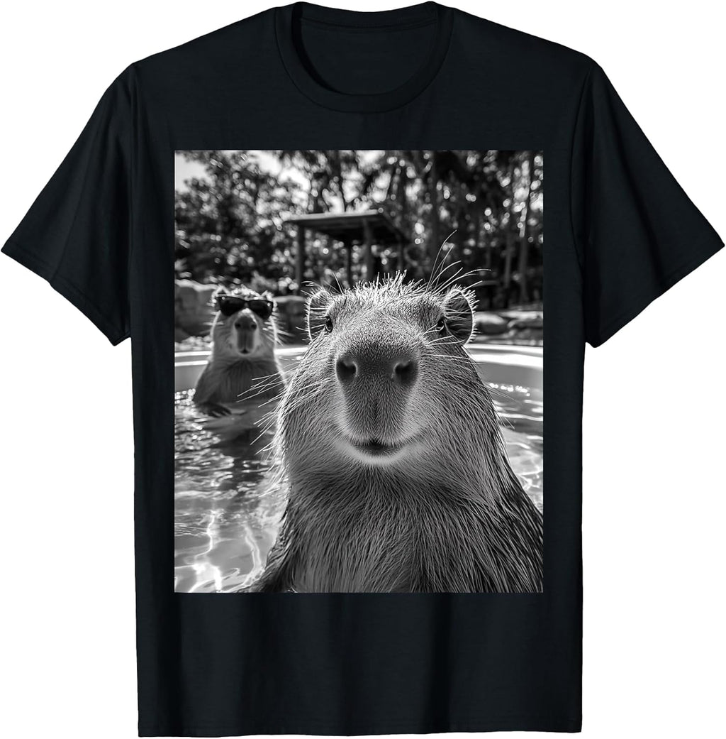 Cool Capybara Selfie T-Shirt