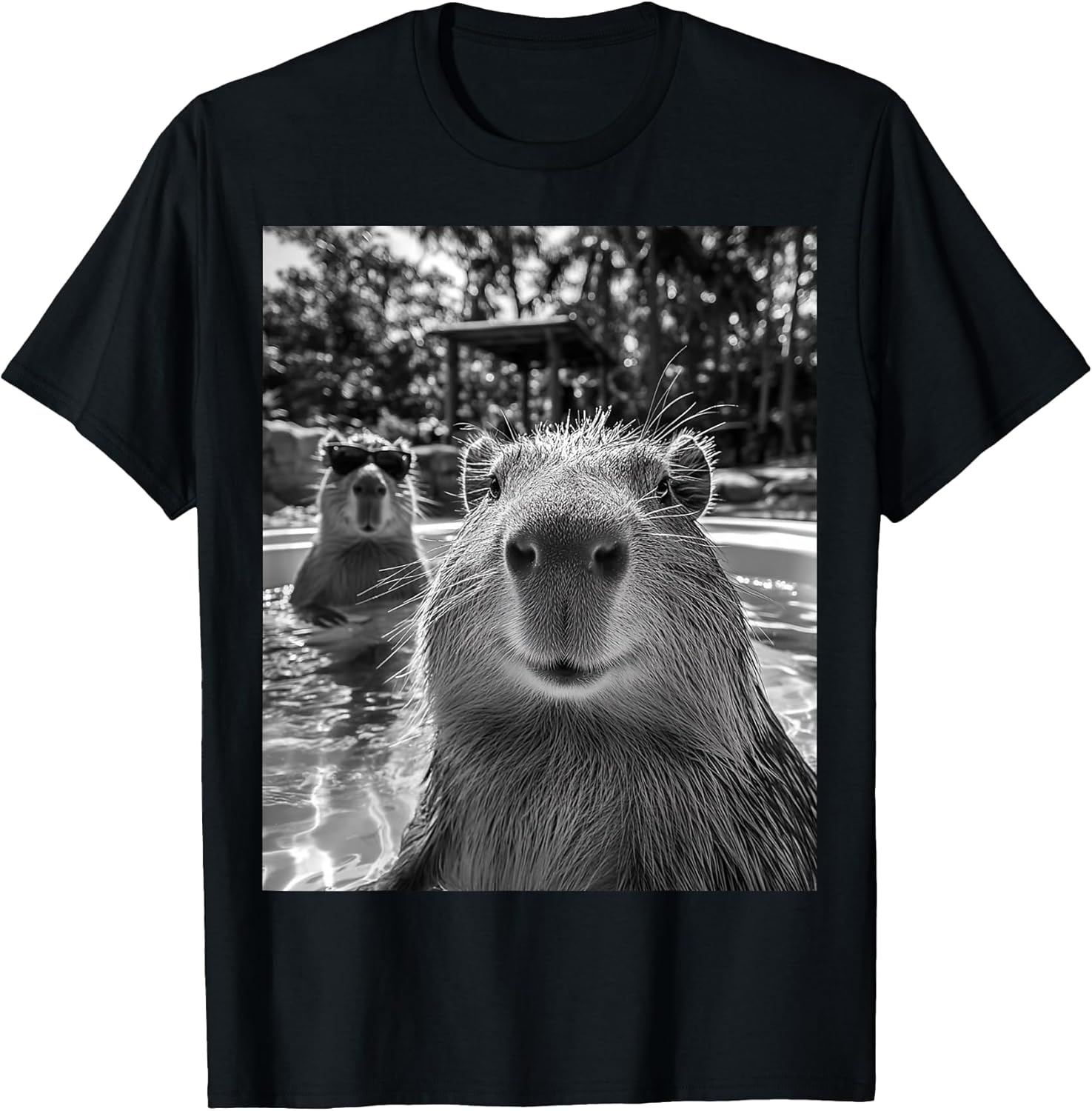 Cool Capybara Selfie T-Shirt