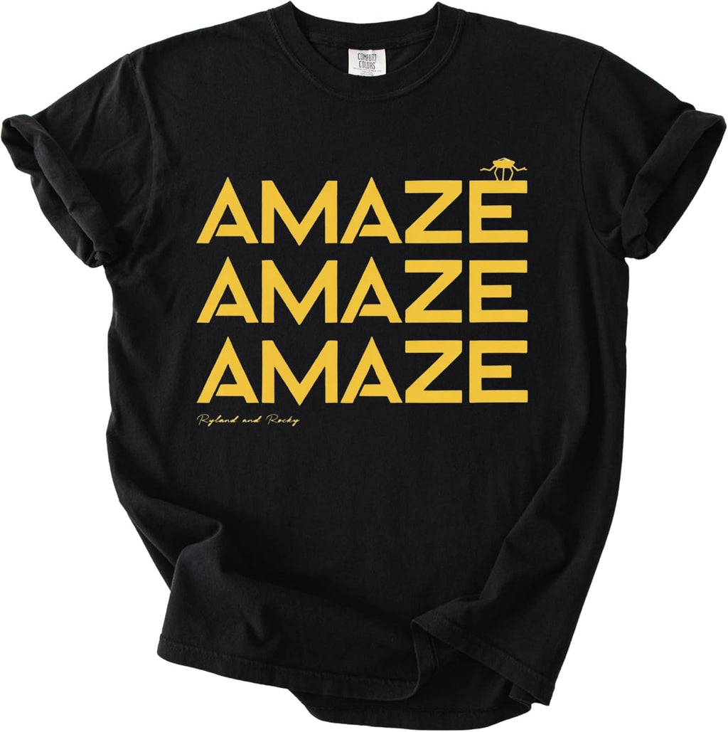 Amaze Amaze Amaze Shirt – Project Rocky Inspired Sci Fi Tee, Funny Space Quote Shirt, Sci-Fi Fan Apparel