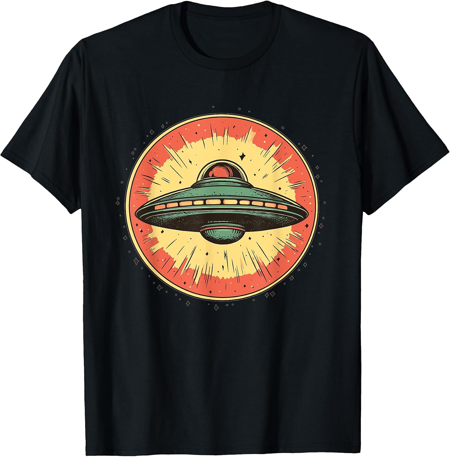 Retro UFO Extraterrestrial Alien Spaceship Vintage