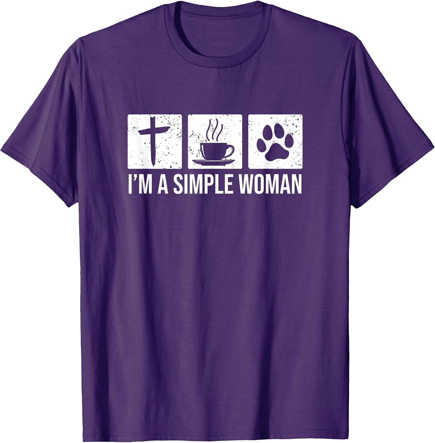 I'm A Simple Woman Cross Coffee Paw Merch