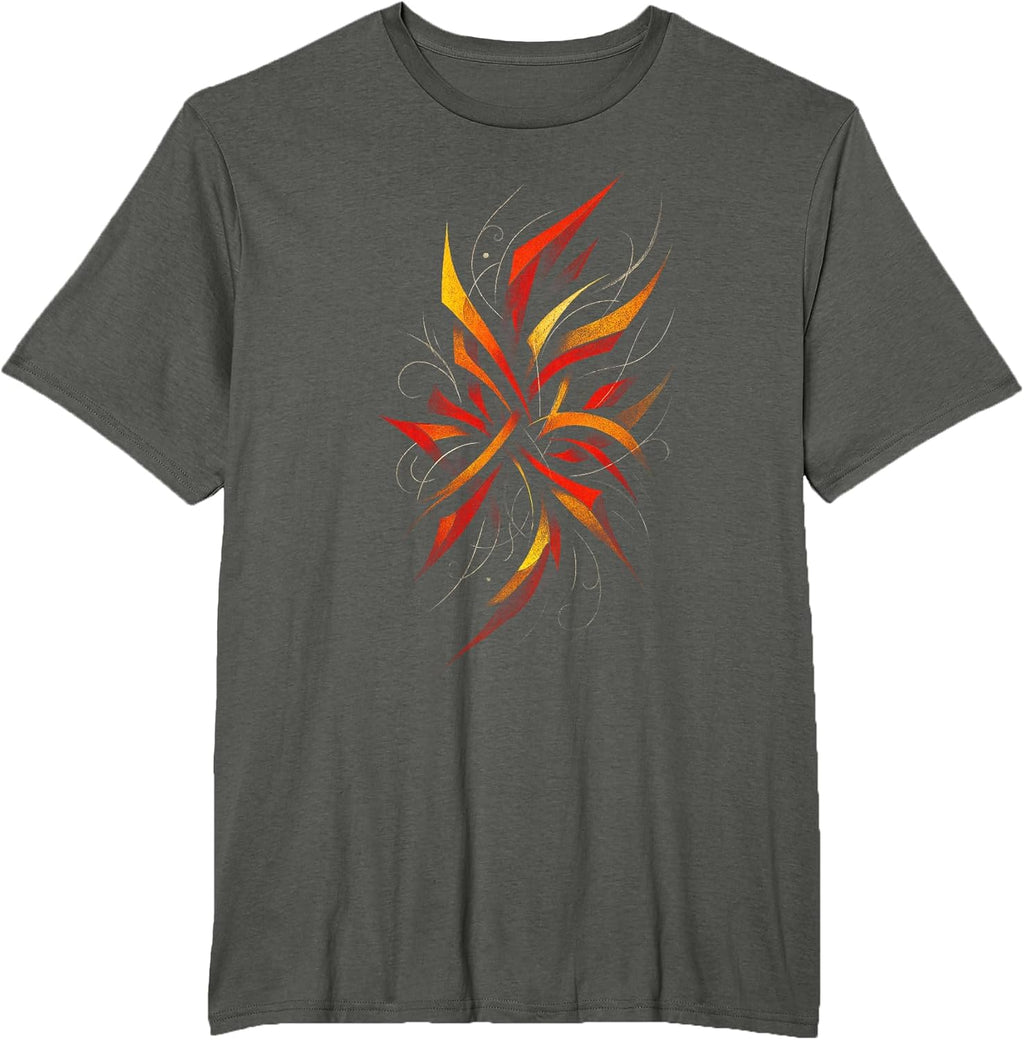 Geometric Aesthetic Swirling Abstract Pop-art T-Shirt