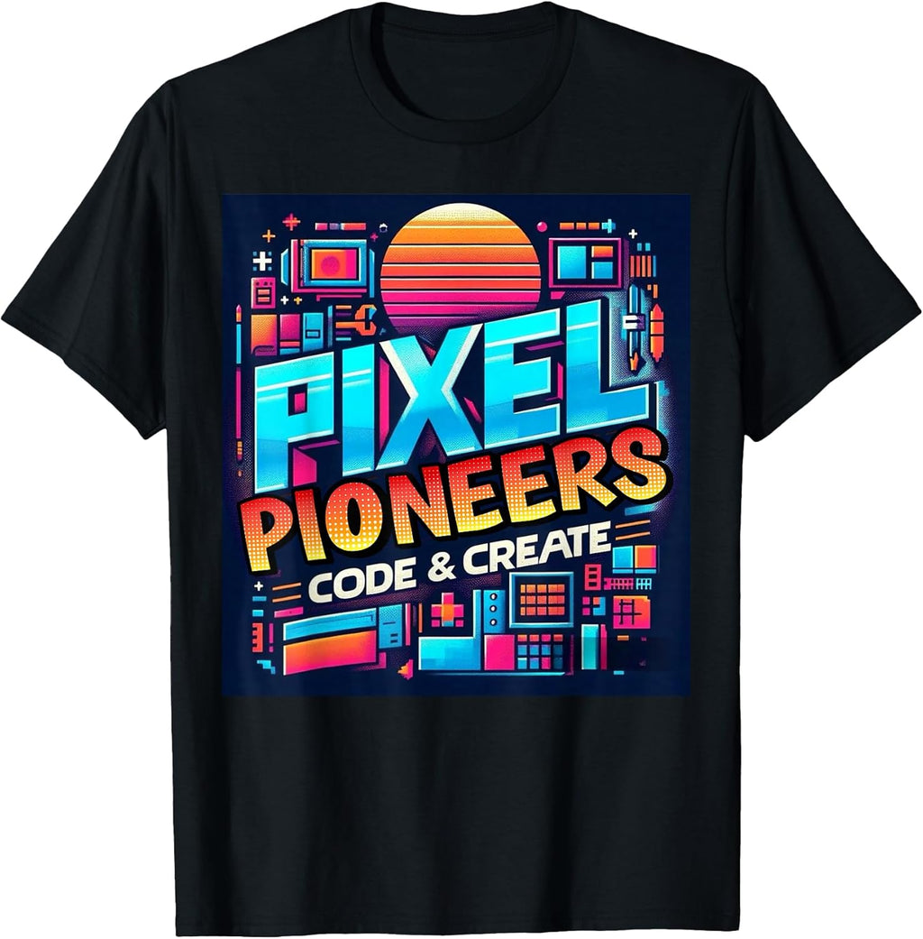 Retro Pixel Art Coding Tee Programmer, Digital Artist T-Shirt